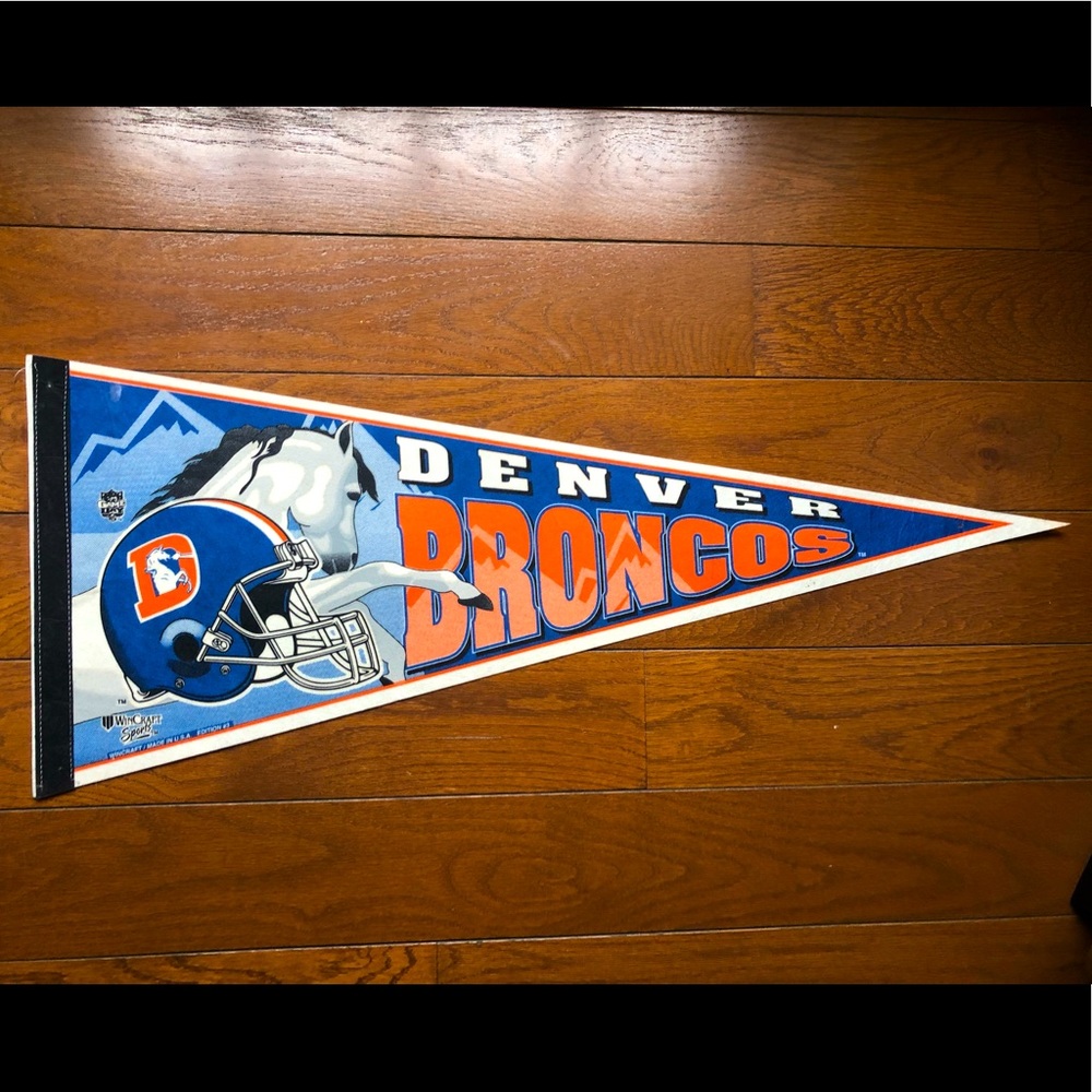 Vintage Denver Broncos Pennant
